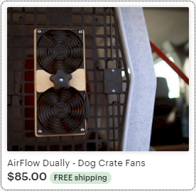 AirFlow Dually - Dog Crate Fan