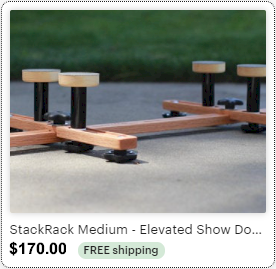 StackRack Medium - Elevated Show Dog Stand